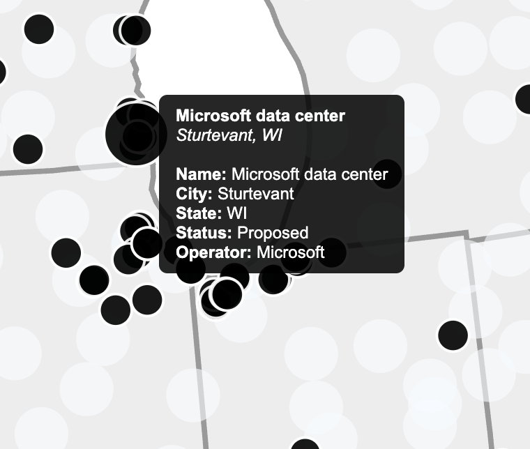 Tooltip implementation example